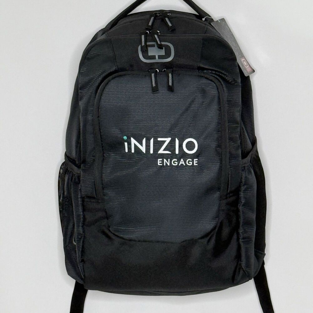 OGIO Logan Padded Backpack Laptop Bag 411092 Black w/INIZIO ENGAGE Logo - NWT